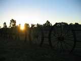 
Wagon Wheels at Sunset.
