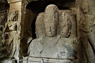 Maheshmurti Shiva, Elephanta Caves, near Bombay, India (2008/05/15)