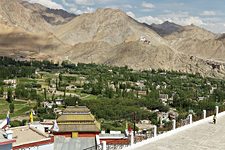 Leh from Shanti Stupa, Leh, Ladakh, India (2012/07/25)