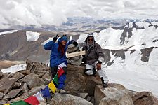 Eidgah and Desal, Dzo Jongo east summit, Hemis National Park, Ladakh, India (2012/08/05)