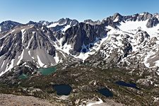 Big Pine Lakes and Palisade Glacier, Sierra Nevada range, near Big Pine, CA (2011/07/10)