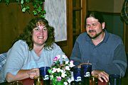 Dani and Rich, Grandma's 80th birthday party, Walnutport, PA (2005/05/13)
