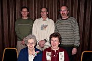Jerry, Herman, Alton, and Sybil, Madlin's 90th birthday party (2006/03/04)