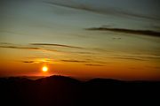 Sunset on Mt. Baden-Powell, San Gabriel Mountains, CA (1992/11/01)