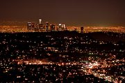 Los Angeles skyline, near Glendale, CA (1994/03/05)