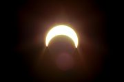 Partial solar eclipse, San Gabriel Mountains, CA (1994/05/10)