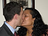 Civil ceremony (newlywed kiss), Arlington, VA (2007/05/01)