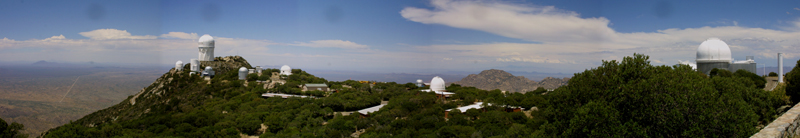 panorama of Kitt Peak as viewed from the 0.9-m telescope