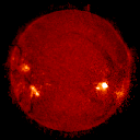 Radio image of the Sun