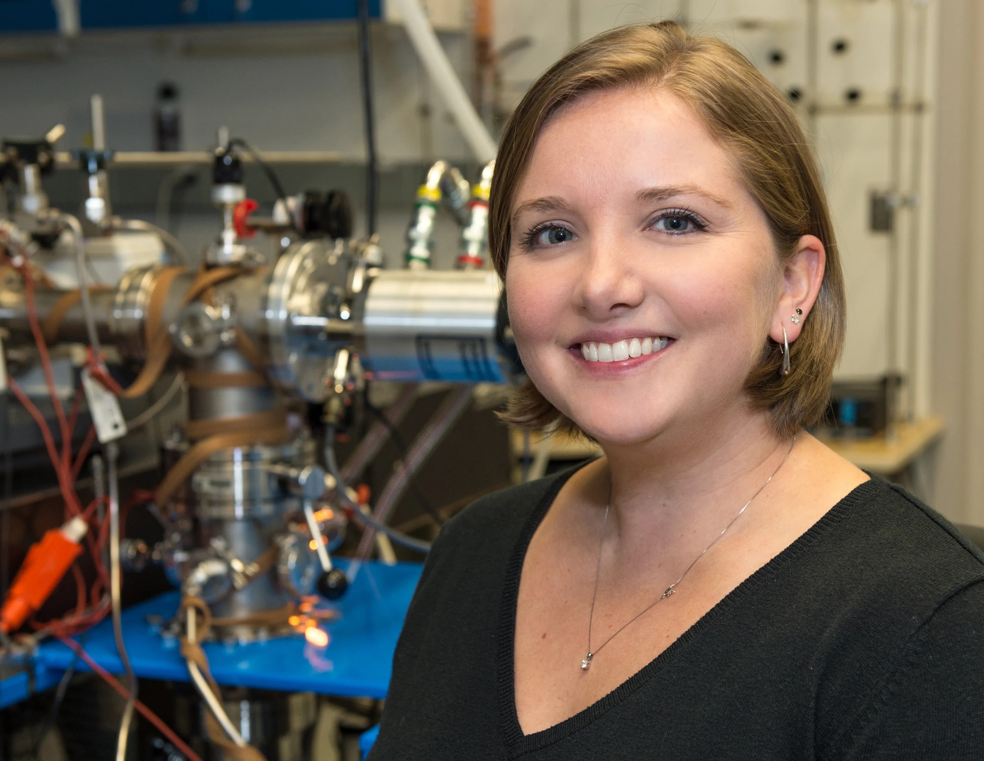 Head shot portrait of Stefanie Milam. Photo courtesy of Dr. Milam. Credits: NASA/W. Hrybyk