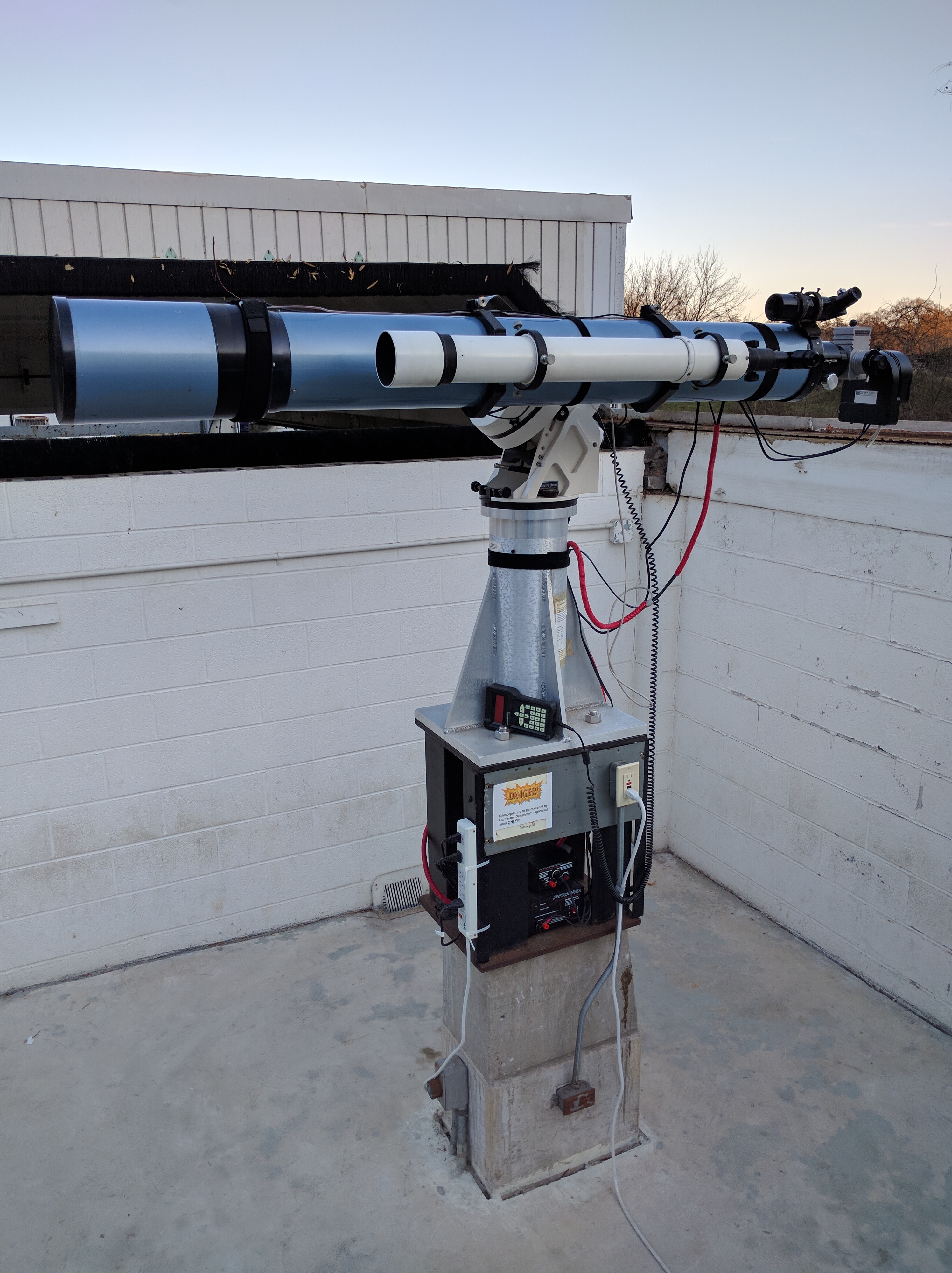 7inch telescope in its parked position