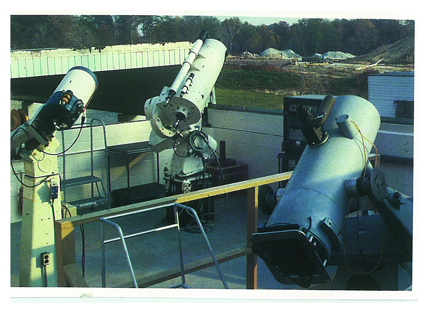 Obs East Bay in the 1970s showing old telescopes