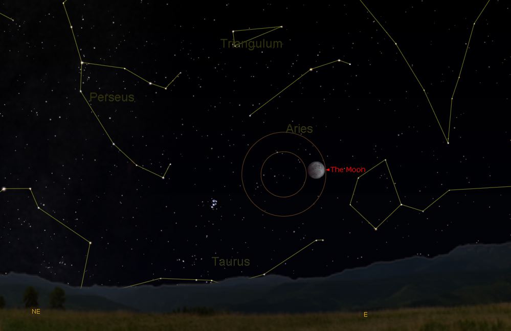 chart showing eclipse circumstances