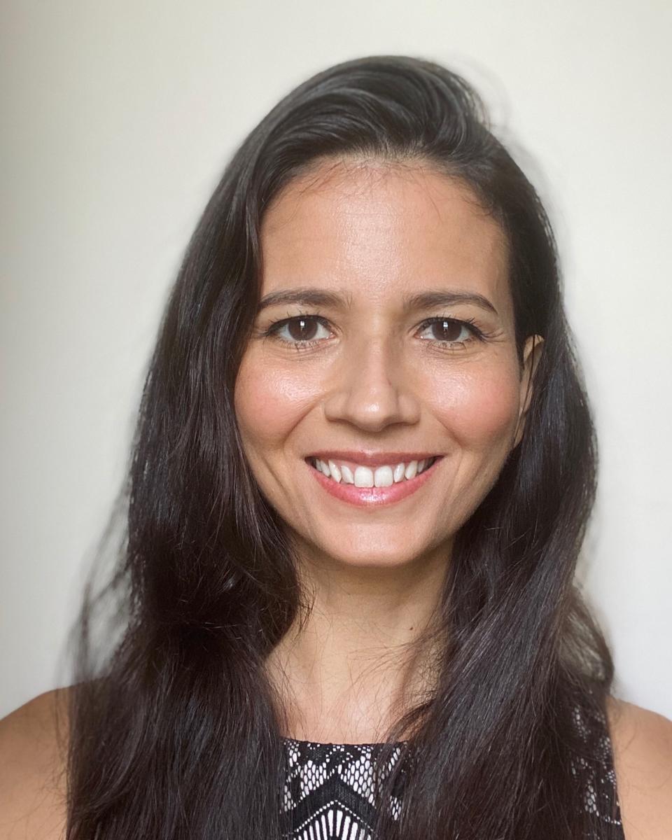 woman with long dark hair