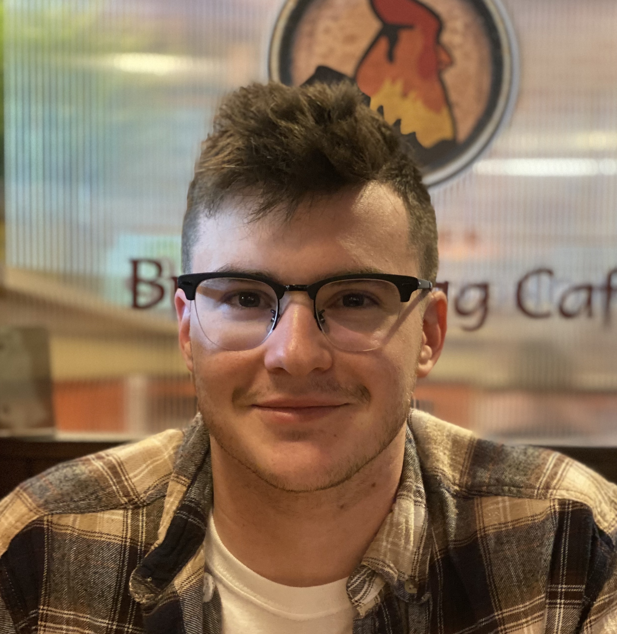 young man with glasses 