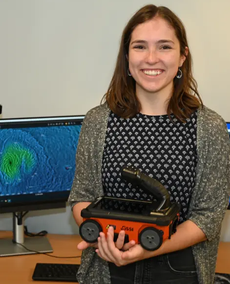 Riley McGlasson; young woman, brown hair