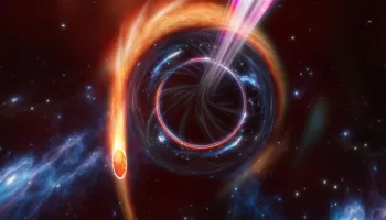 Rare Sighting of Luminous Jet Spewed by Supermassive Black Hole