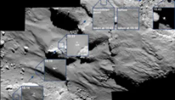 Rosetta’s Onboard Camera Spots Philae Lander Drifting Across the Comet