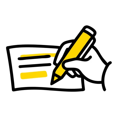Check writing icon