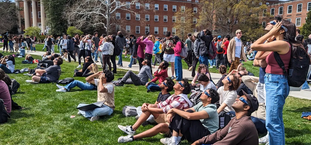 Solar eclipse campus viewing