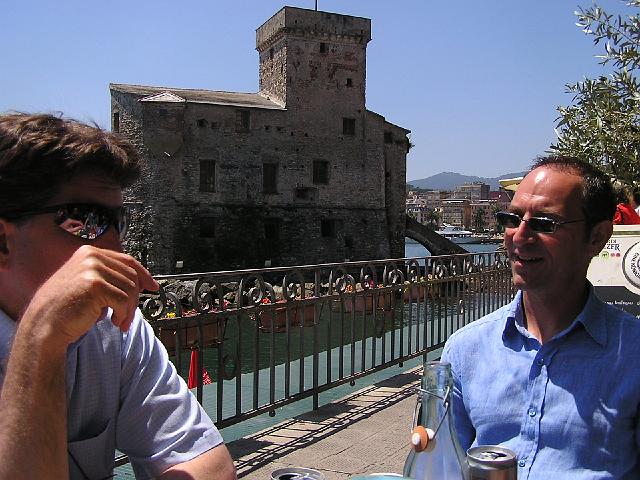 P6201693.JPG - The last day, lunchtime, Dimitrios and Evan
