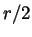 $ r/2$