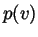 $ p(v)$