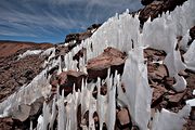 Penitentes, Cerro Sairecabur, Andes mountains, near San Pedro, Chile (2007/12/05)