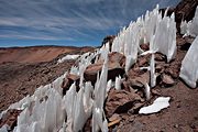 Penitentes, Cerro Sairecabur, Andes mountains, near San Pedro, Chile (2007/12/05)