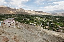 Leh from Shanti Stupa, Leh, Ladakh, India (2012/07/25)
