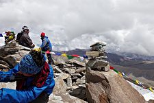 Relaxing on Dzo Jongo (east summit), Hemis National Park, Ladakh, India (2012/08/05)