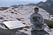 Atop Mt. Whitney, Sierra Nevada Range, CA (1992/09/19)