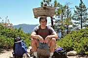 At Twin Peaks saddle, San Gabriel Mountains, CA (1993/06/15)