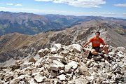 Atop Mt. Princeton, Collegiate Peaks Wilderness, CO (1998/09/18)