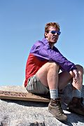 Nils on the summit, San Jacinto Mountains, CA (1992/09/13)