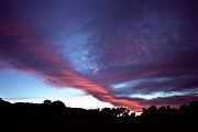 Sunset over Bishop, CA (2002/06/07)