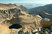 Overlooking Iceberg Lake and Lone Pine, Sierra Nevada Range, CA (1992/09/19)