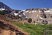 Bishop Pass trail, Sierra Nevada Range, CA (1994/07/07)