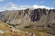 Ellingwood Ridge from La Plata Saddle, Collegiate Peaks Wilderness, CO (1998/09/13)