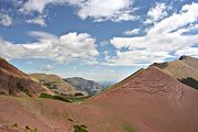 Carthew Lakes from Carthew Summit, Waterton Lakes National Park, Alberta (2004/07/19)