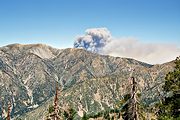 Fire below Mt. Harwood, San Gabriel Mountains, CA (1994/06/25)
