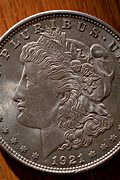 Morgan silver dollar, from my collection (1992/12/26)