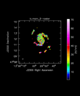 Carbon Monoxide Moment 2 map of Source NGC5194