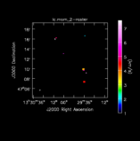 Methyltriacetylene Moment 2 map of Source NGC5194
