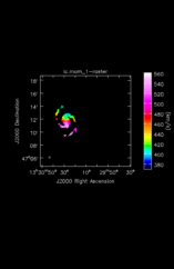 Carbon Monoxide Moment 1 map of Source NGC5194