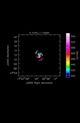 Carbon Monoxide Moment 1 map of Source NGC5194