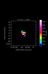 Carbon Monoxide Moment 1 map of Source NGC5194