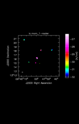 Methylcyanodiacetylene Moment 1 map of Source IRC+10216