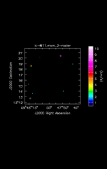 Cyanoformaldehyde Moment 2 map of Source IRC+10216