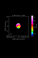 Hydrogen Cyanide Moment 1 map of Source Ori-KL